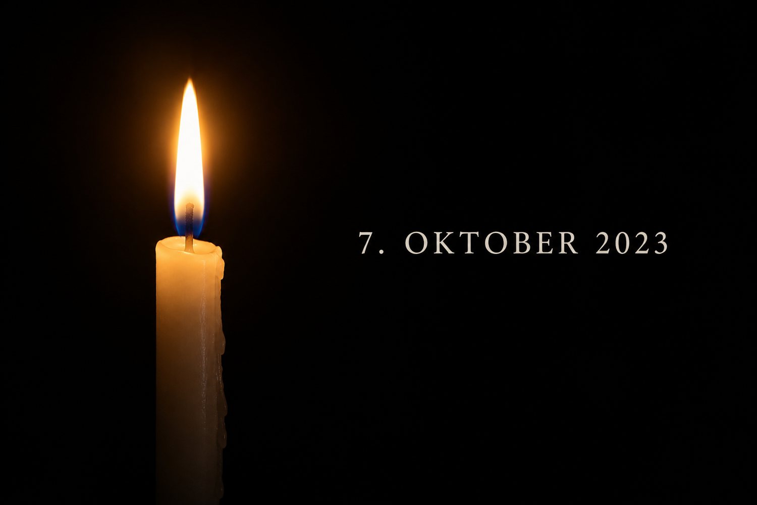 Gedenken an den 7. Oktober 2023 und die Folgen des Krieges